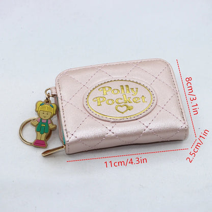 Portefeuille Femme Étudiant Cartoon Fermeture Éclair - Porte-Monnaie Multi-Cartes Poupée Mignon