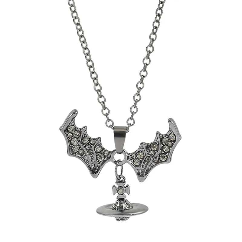 Collier Pendentif Tasse Thé Émail Fait Main - Chaîne Longue Pull Bohème