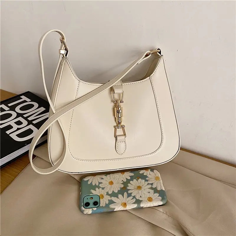 Sac à Main Femme Cuir Luxe Designer - Sac Bandoulière Crossbody Jaune Pâle