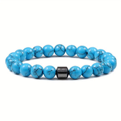 Bracelet Perles de Pierre Naturelle – Énergie & Style Unisexe
