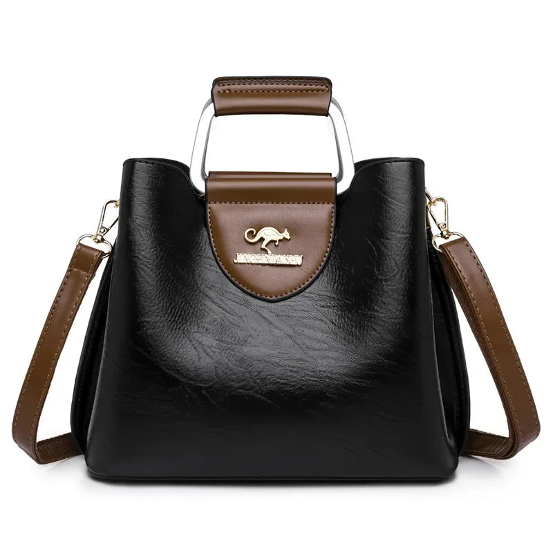 Sac à Main Femme Cuir Véritable Luxe Designer - Bandoulière Crossbody Élégant