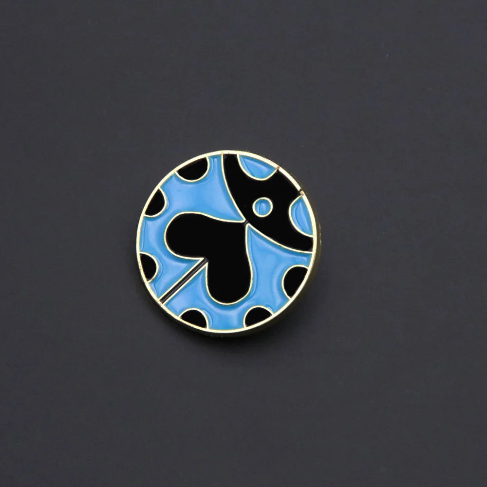 Pin's Émaillé Coccinelle Bleue JoJo's Bizarre Adventure Giorno Giovanna – Badge Broche Anime Fans