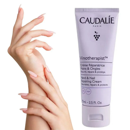 Crème Mains Pépins Raisin Caudalie Korea 75ml 5pcs - Hydratante Nourrissante Éclaircissante Élasticité Adoucissante