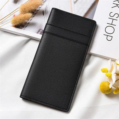 Portefeuille Femme Multi-Cartes Cuir PU - Organisateur de Voyage Décontracté