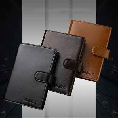Porte-Passeport Cuir PU Multifonction Grande Capacité - Protège Passeport Porte-Carte Voyage Homme Femme Noir