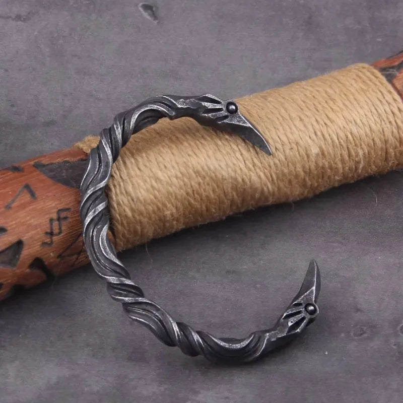Bracelet Manchette Punk Homme – Alliage Zinc Style Viking, 8 Designs