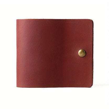Portefeuille Cuir Minimaliste Bifold - Porte-Carte Rétro Homme Femme