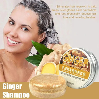 Savon Shampooing Gingembre Lavande & Polygonum - Saponifié à Froid Cheveux Soyeux