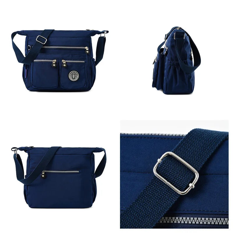 Sac à Bandoulière Femme Nylon Imperméable - Sac Crossbody Plage Été Léger