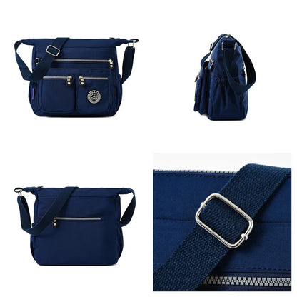 Sac à Bandoulière Femme Nylon Imperméable - Sac Crossbody Plage Été Léger