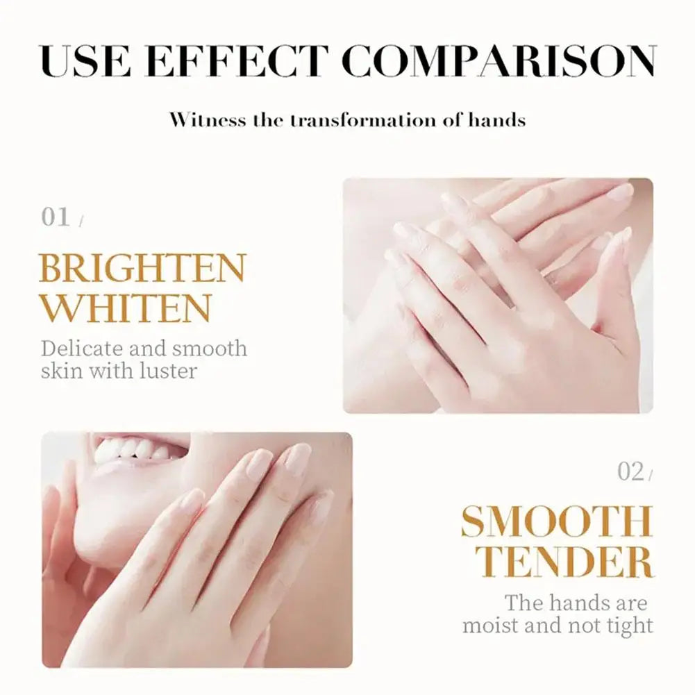 Crème Mains Collagène SADOER 5pcs - Hydratante Éclaircissante Rafraîchissante Nourrissante Soin Beauté