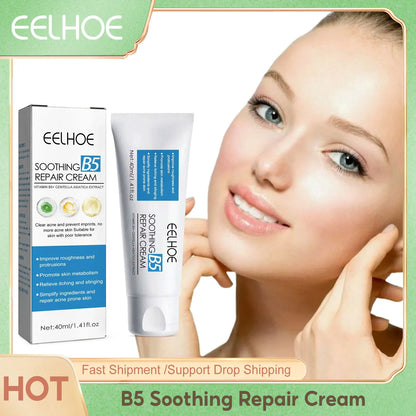 Crème Réparatrice Centella Asiatica 40ml - Hydratante Métabolisme Éclaircissante Resserre Pores Anti-Acné