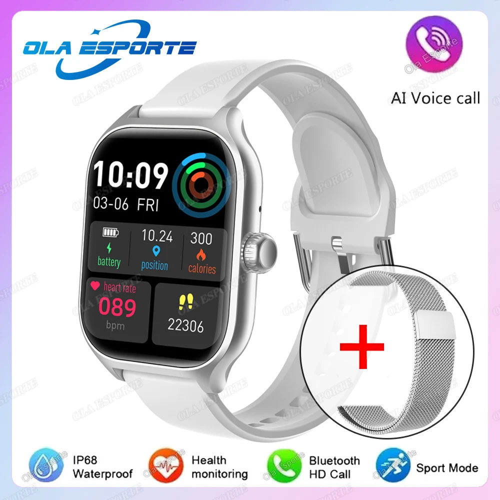 Montre Connectée 2026 Premium — Écran AMOLED 2,01", Appels Bluetooth, Unisexe