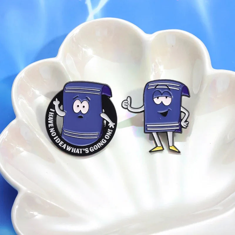 Pin's Émaillé Towelie Anime Comédie – Broche Badge Humoristique Unisexe