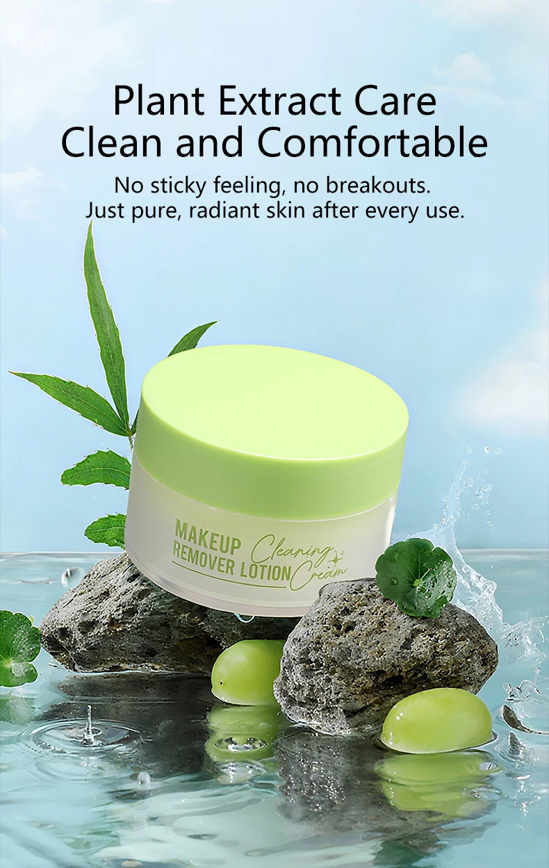 Baume Démaquillant Rafraîchissant Non-Gras - Maquillage Léger Intense Hydratant Nettoyant Visage Beauté