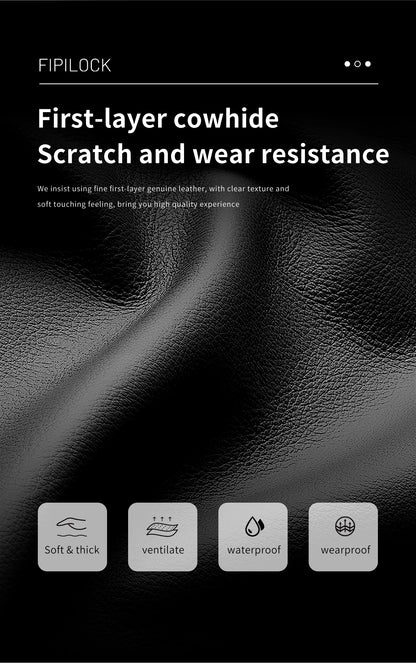 Portefeuille Sécurisé Serrure Empreinte Digitale - Clutch Anti-Vol Homme Femme Technologie Biométrique