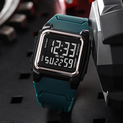 Montre Sport Numérique YIKAZE - Étanche LED Multifonction Homme