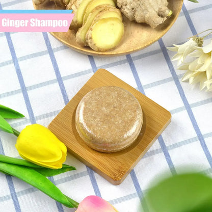 Savon Shampooing Gingembre Lavande & Polygonum - Saponifié à Froid Cheveux Soyeux