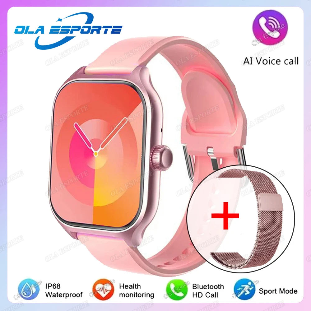 Montre Connectée 2026 Premium — Écran AMOLED 2,01", Appels Bluetooth, Unisexe