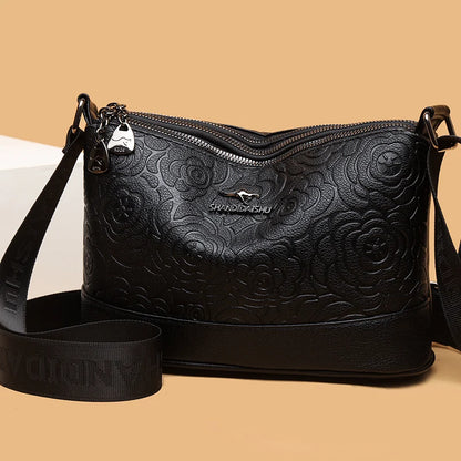 Sac à Main Femme Cuir PU 3 Poches - Grand Tote Bag Crossbody Imprimé Fashion