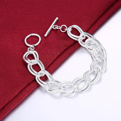 Bracelet Chaîne Argent Sterling 925 — Élégant et Minimaliste, 20 Coloris