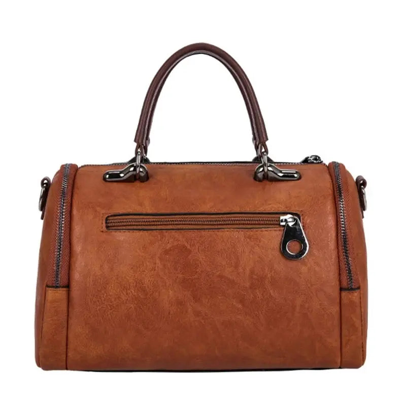 Sac Bandoulière Femme Grande Capacité Pompon - Crossbody Boston Tendance 2026