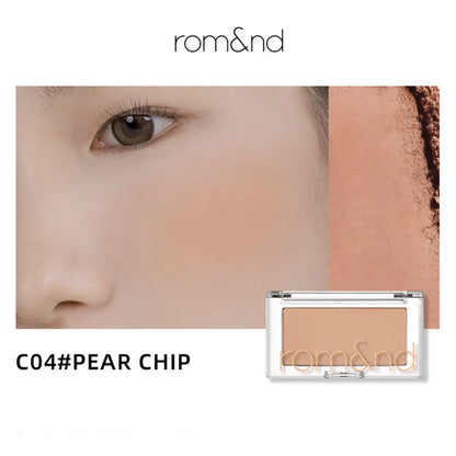 Blush rom&nd Better Than Cheek Peach Chip - Poudre Fine Modulable Sans Retombées Effet Naturel K-Beauty