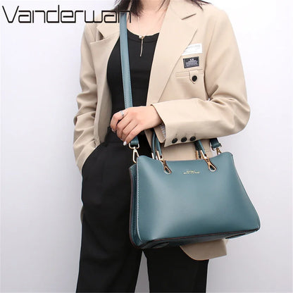 Sac Bandoulière Femme Cuir 3 Compartiments - Crossbody Designer Organisé