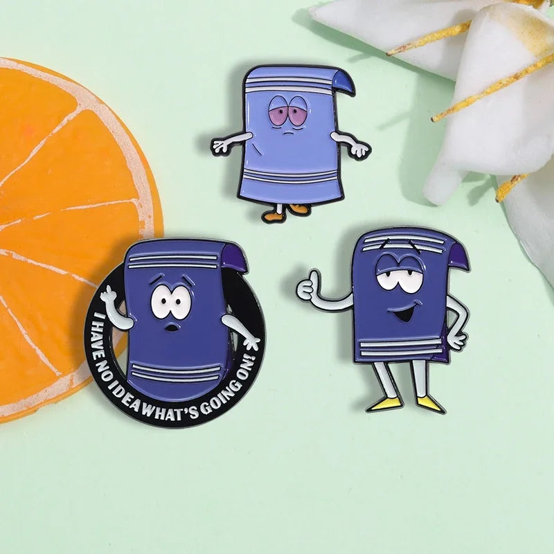 Pin's Émaillé Towelie Anime Comédie – Broche Badge Humoristique Unisexe