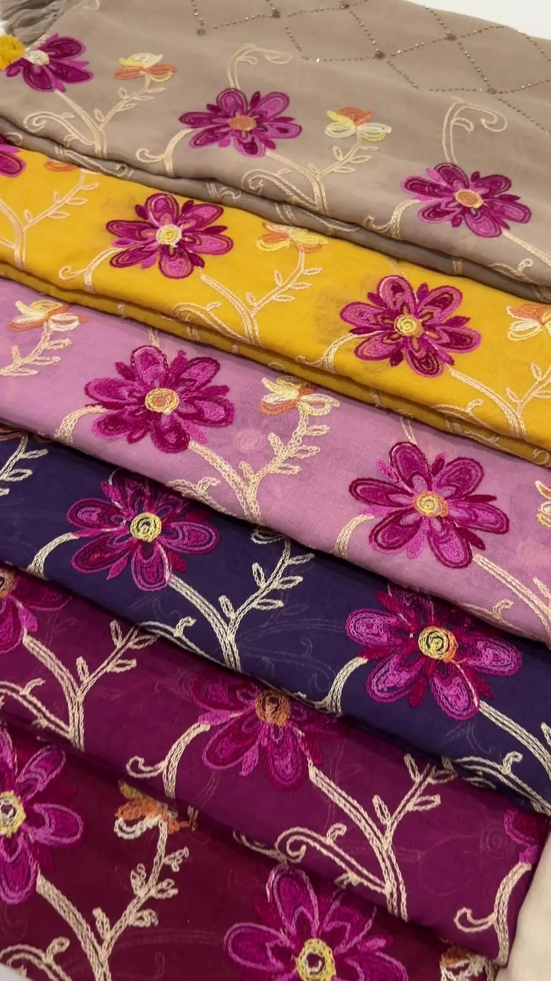 Hijab Imprimé Aquarelle Premium - Voile Femme Doux et Léger