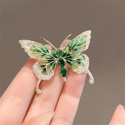 Broche Papillon Luxueuse Exquise – Pin's Fleur Poitrine Élégant Femme