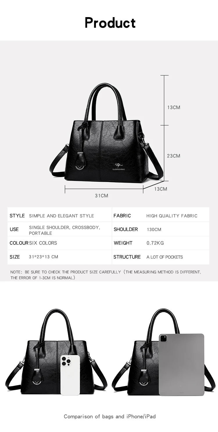 Sac à Main Femme Cuir PU Bordeaux - Grand Tote Bag Épaule Carré avec Bandoulière Crossbody