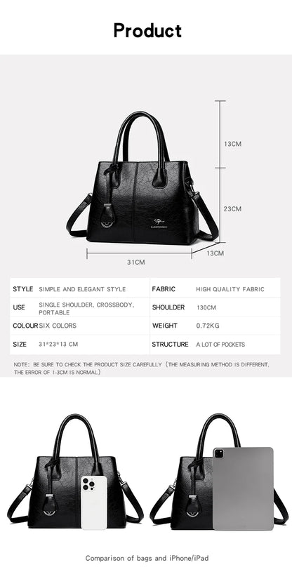 Sac à Main Femme Cuir PU Bordeaux - Grand Tote Bag Épaule Carré avec Bandoulière Crossbody