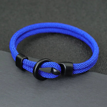Bracelet Nautique en Corde Tressée pour Homme - Style Milan