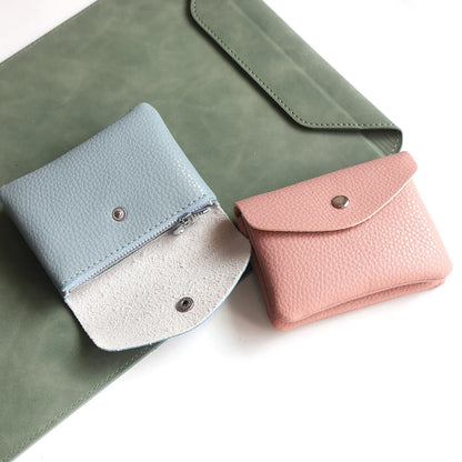 Portefeuille Femme Cuir PU Personnalisable Lettres Nom - Porte-Carte Monnaie Compact Rabat Cadeau Unique