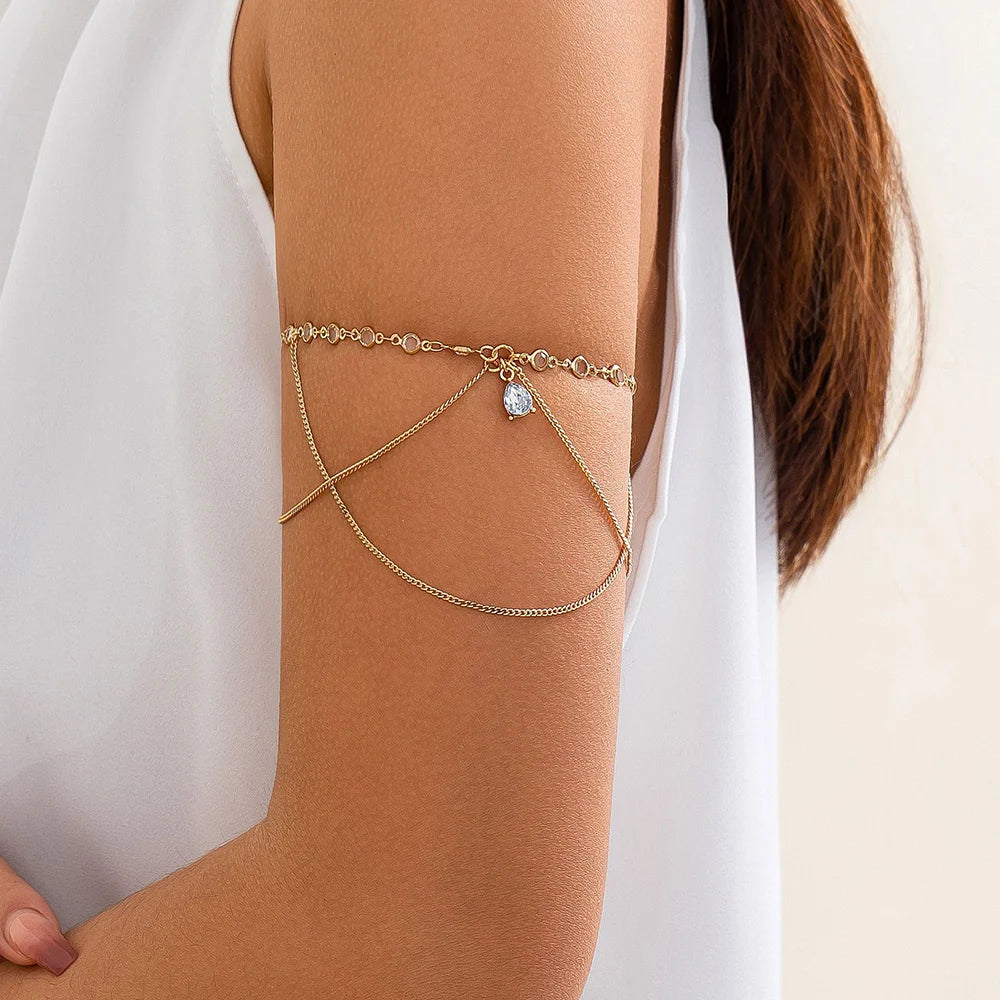 Bracelet de Bras Serpent Doré – Bangle Ajustable Bras Supérieur