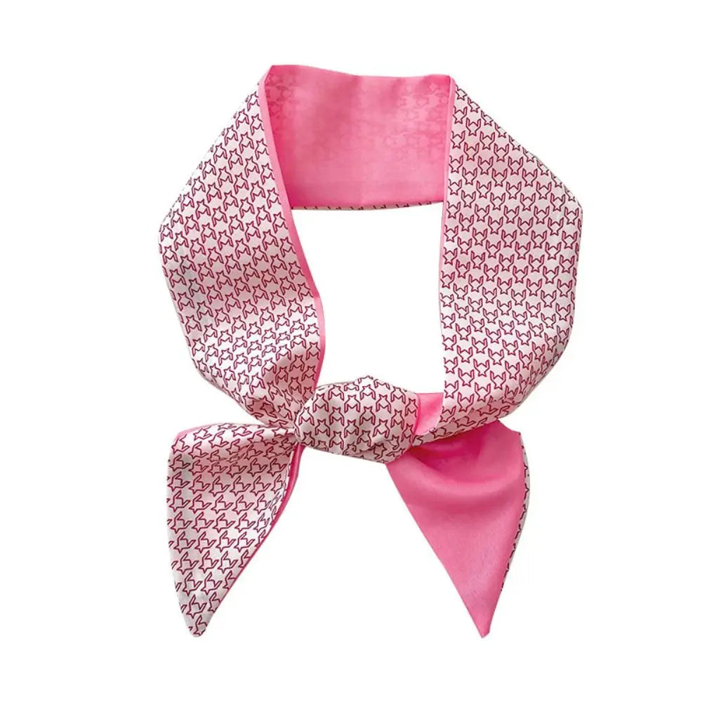 Bandeau Soie Fleur Rose - Headband Ruban Élégant Femme