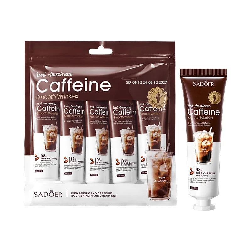 Set Crèmes Mains Café Américain Glacé - Hydratation Profonde Protection Automne Hiver Nourrissante