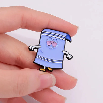 Pin's Émaillé Towelie Anime Comédie – Broche Badge Humoristique Unisexe