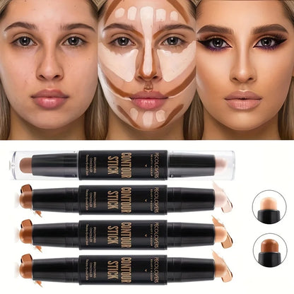 Correcteur Contouring Visage Bronzer - Base Maquillage Crème Fondation Beauté Femme Teinte 02