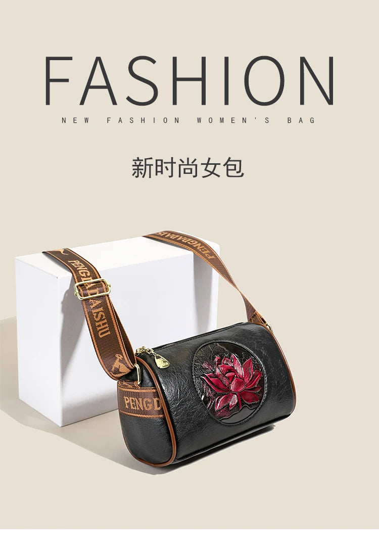 Sac à Main Femme Cuir Souple - Sac Bandoulière Crossbody Imprimé Fashion 2024