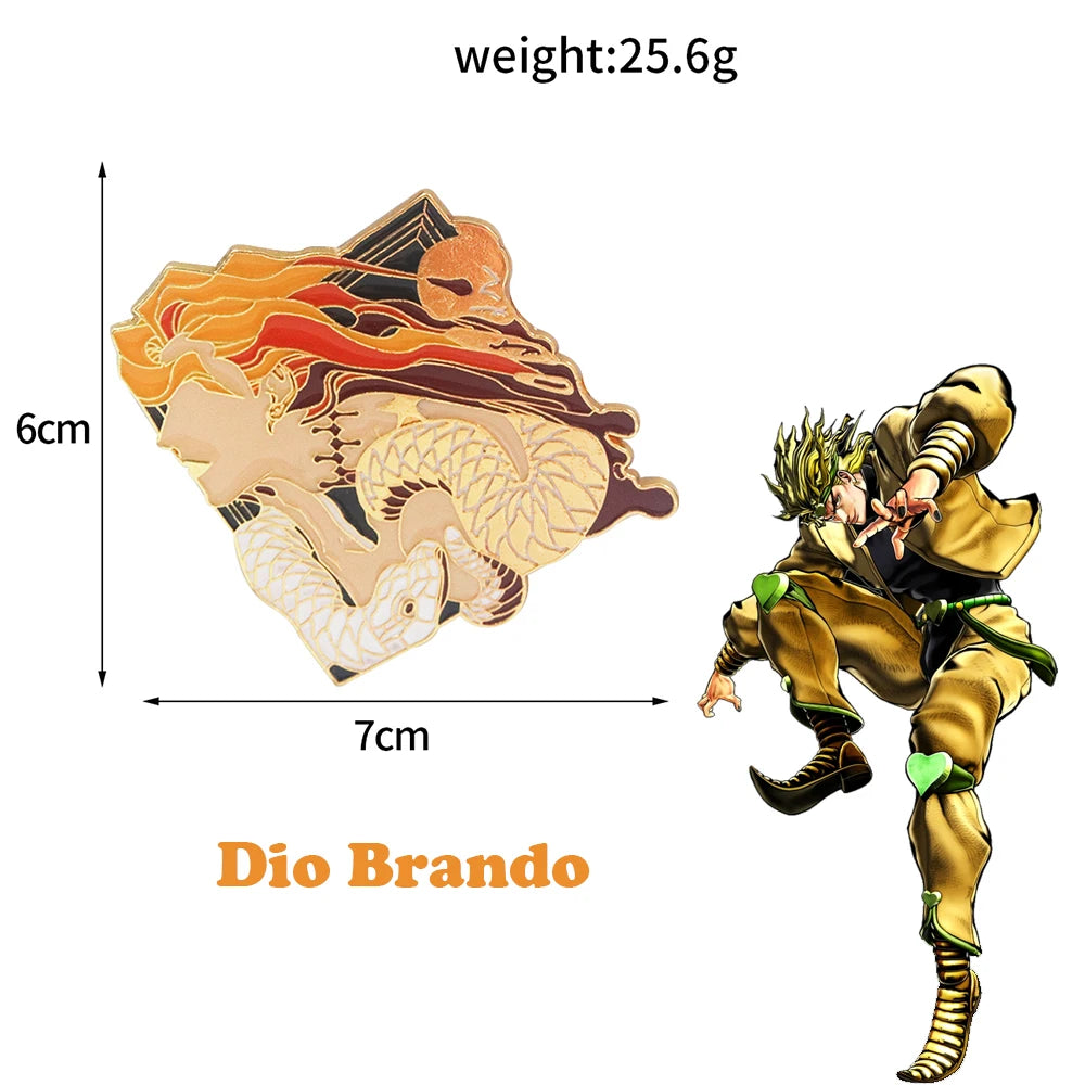 Pin's Émaillé Coccinelle Bleue JoJo's Bizarre Adventure Giorno Giovanna – Badge Broche Anime Fans