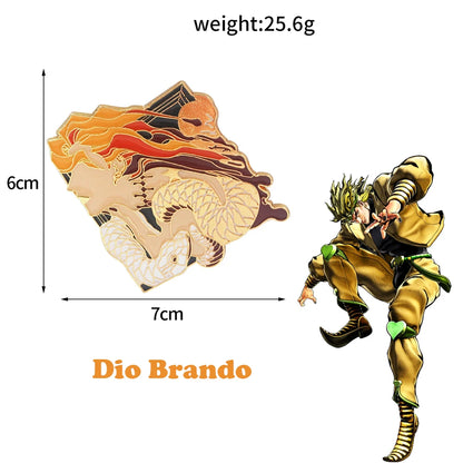 Pin's Émaillé Coccinelle Bleue JoJo's Bizarre Adventure Giorno Giovanna – Badge Broche Anime Fans