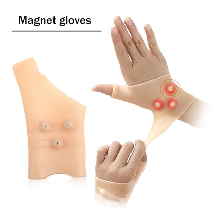 Support Poignet Magnétique Gel - Attelle Compression Tunnel Carpien Pouce Silicone Élastique