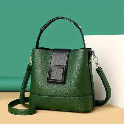 Sac Bucket Femme Cuir Souple Élégant - Crossbody Bandoulière Ajustable 2026