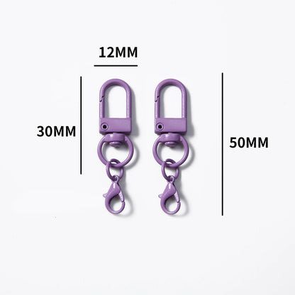 Mousquetons Métalliques Colorés – Lot de 10, 50 ou 100 pcs
