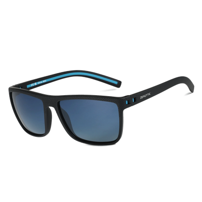 ZENOTTIC Lunettes de Soleil Polarisées Carrées — TR-90 Léger, UV400, Unisexe