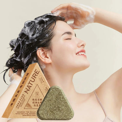 Savon Shampooing Herbes Naturelles 120g - Anti-Chute Volume Contrôle Sébum