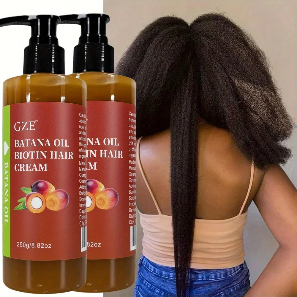 Duo Crème Capillaire Batana Oil & Biotine - Anti-Casse Réparation Intense