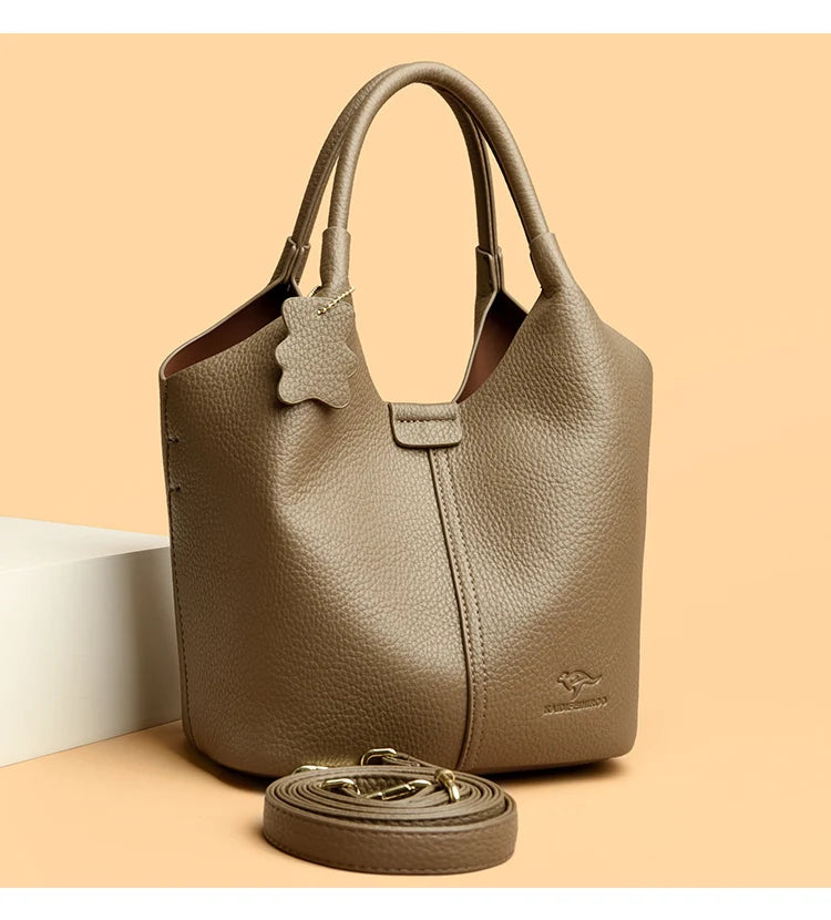 Sac à Main en Cuir Synthétique Vintage – Grande Capacité